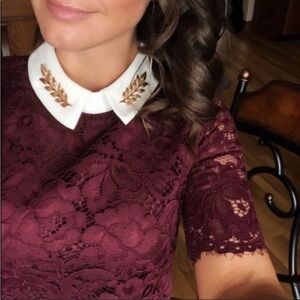 Ted baker dixxy lace bodice dress